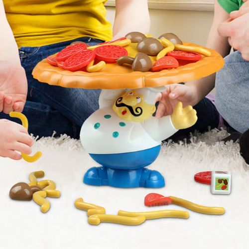 Jeu-de-société-en-famille-pizza-en-équilibre