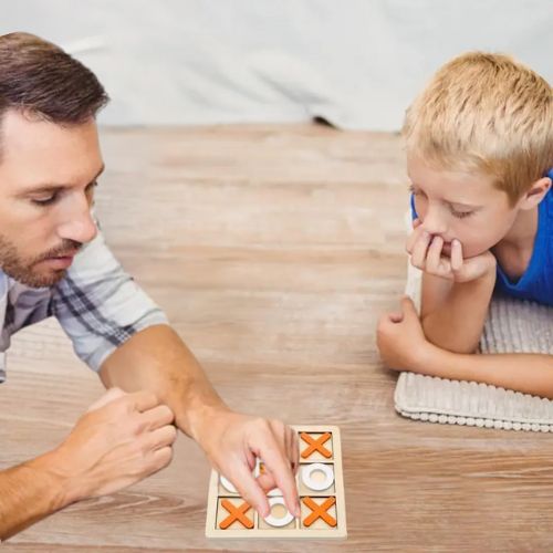 Jeu morpion en famille