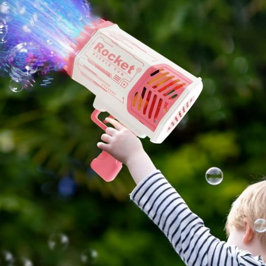 Pistolet à bulles lumineuses