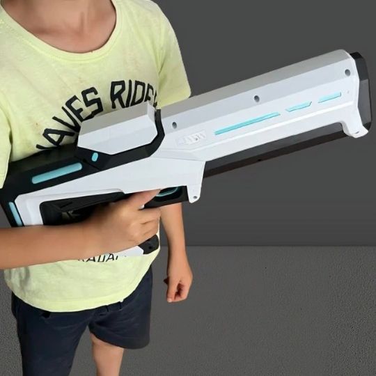 Pistolet à eau électrique puissant blanc