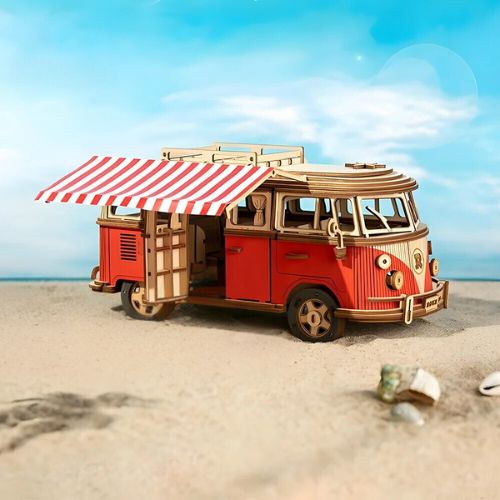 Puzzle 3D Camping-car plage