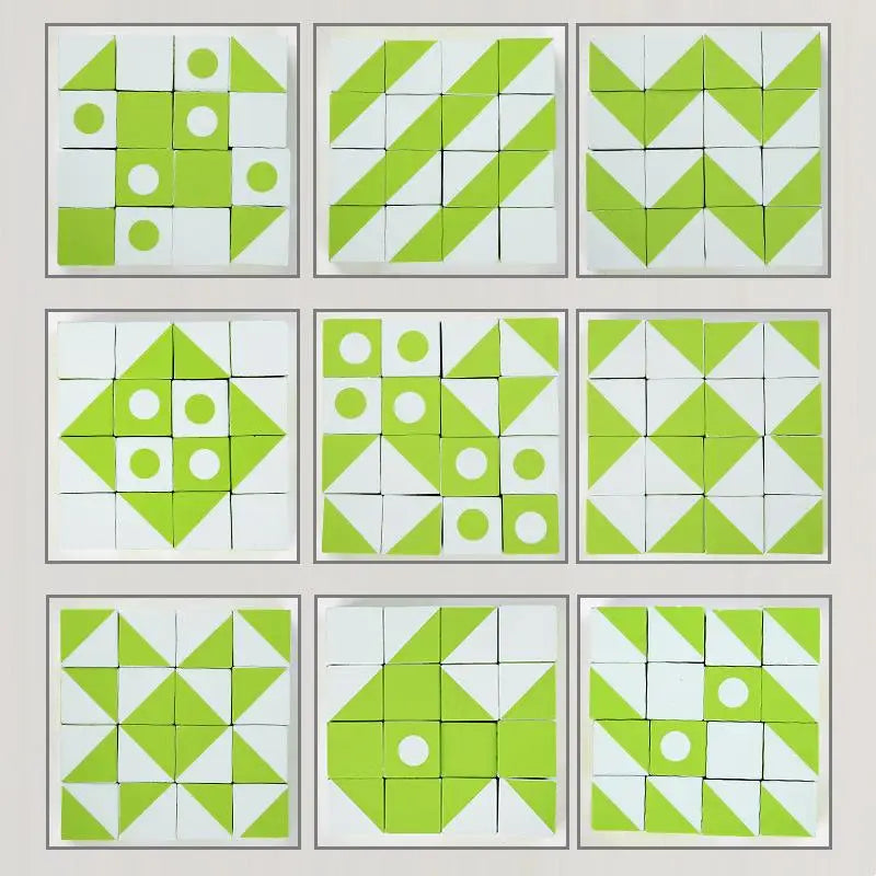 Puzzle 3D en bois - Cube géométrique