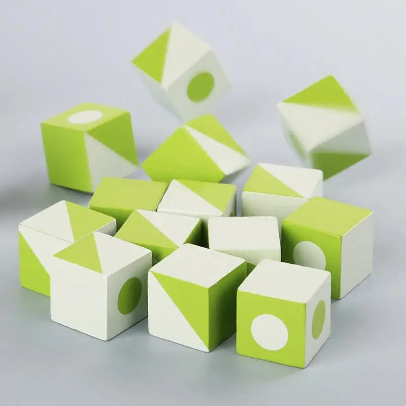 Puzzle 3D en bois - Cube géométrique