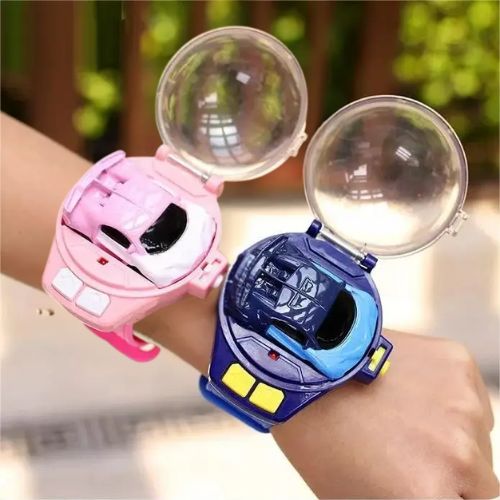 Voiture télécommandée enfant - Montre auto rose