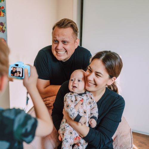 Appareil photo enfant en famille