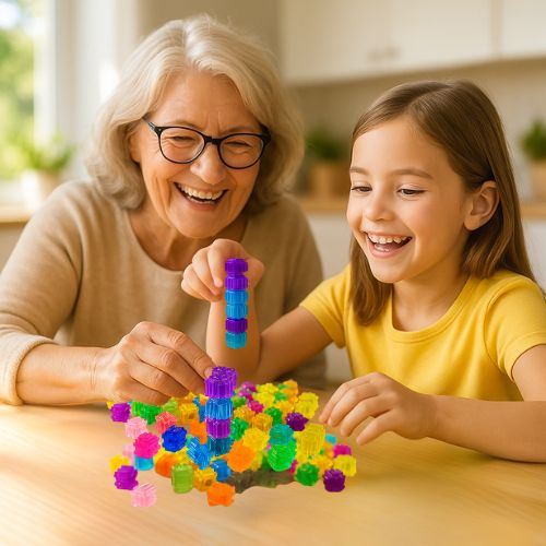 Brique de construction jeu en famille