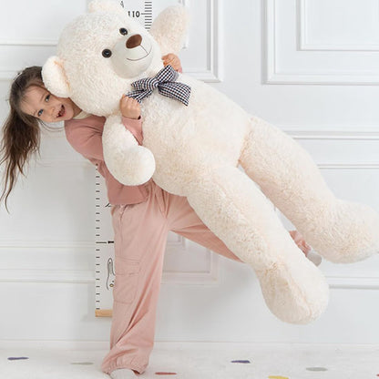 Ours en peluche géant crème