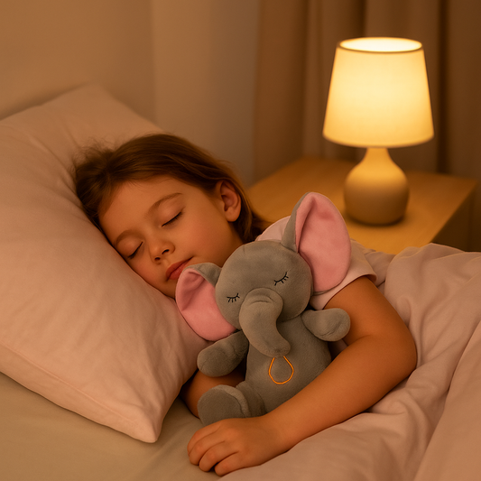 Peluche qui respire douce nuit