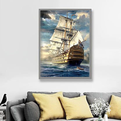 Puzzle 1000 pièces bateau en mer