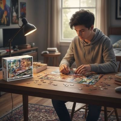 Puzzle 1000 pièces moment de détente