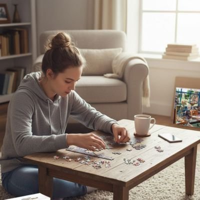Puzzle 1000 pièces permet de décrocher du stress