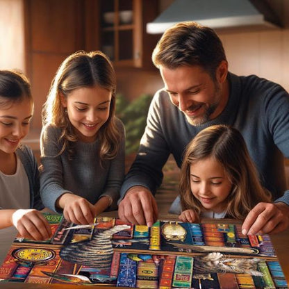 Puzzle 1000 pièces temps en famille