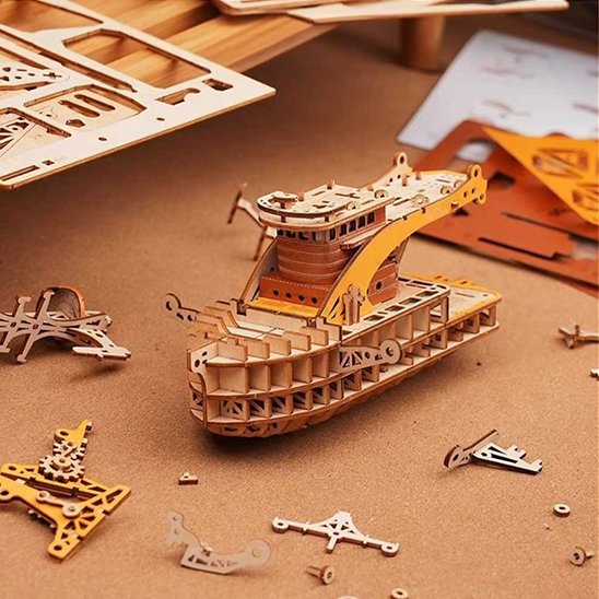 Puzzle 3D en bois sans colle