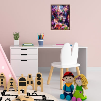 Puzzle en bois chambre fille déco monde fantastique