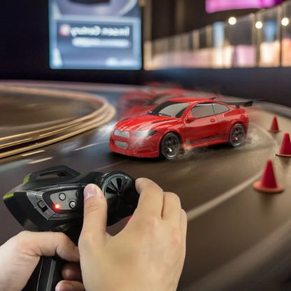 Voiture-drift-télécommandée-rouge