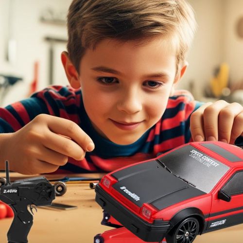 Voiture télécommandée enfant apprend la mécanique